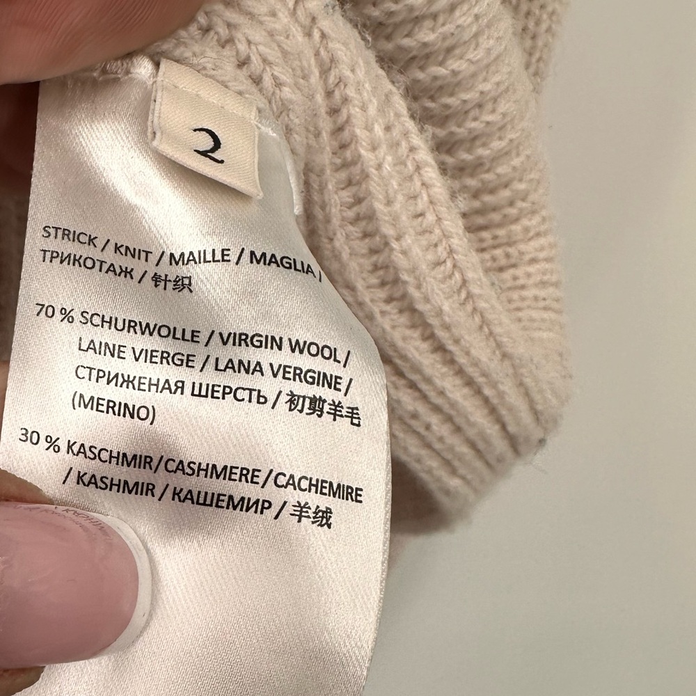 Dorothee Schumacher Wool Cashmere Knit Sweater Ivory Cream Womens 2 Cutout | N23 - Picture 4 of 9
